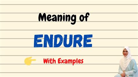 Endure Meaning .
